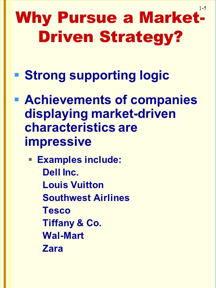 Market-Driven Strategy - ppt download